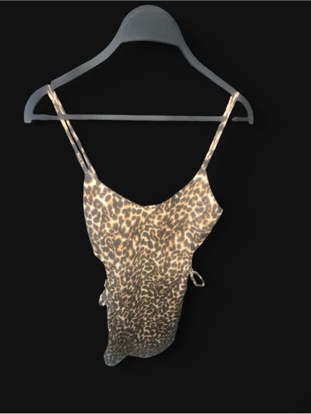 Forever 21 Leopard Print Spaghetti Strap Cami Dress - Brown & Black